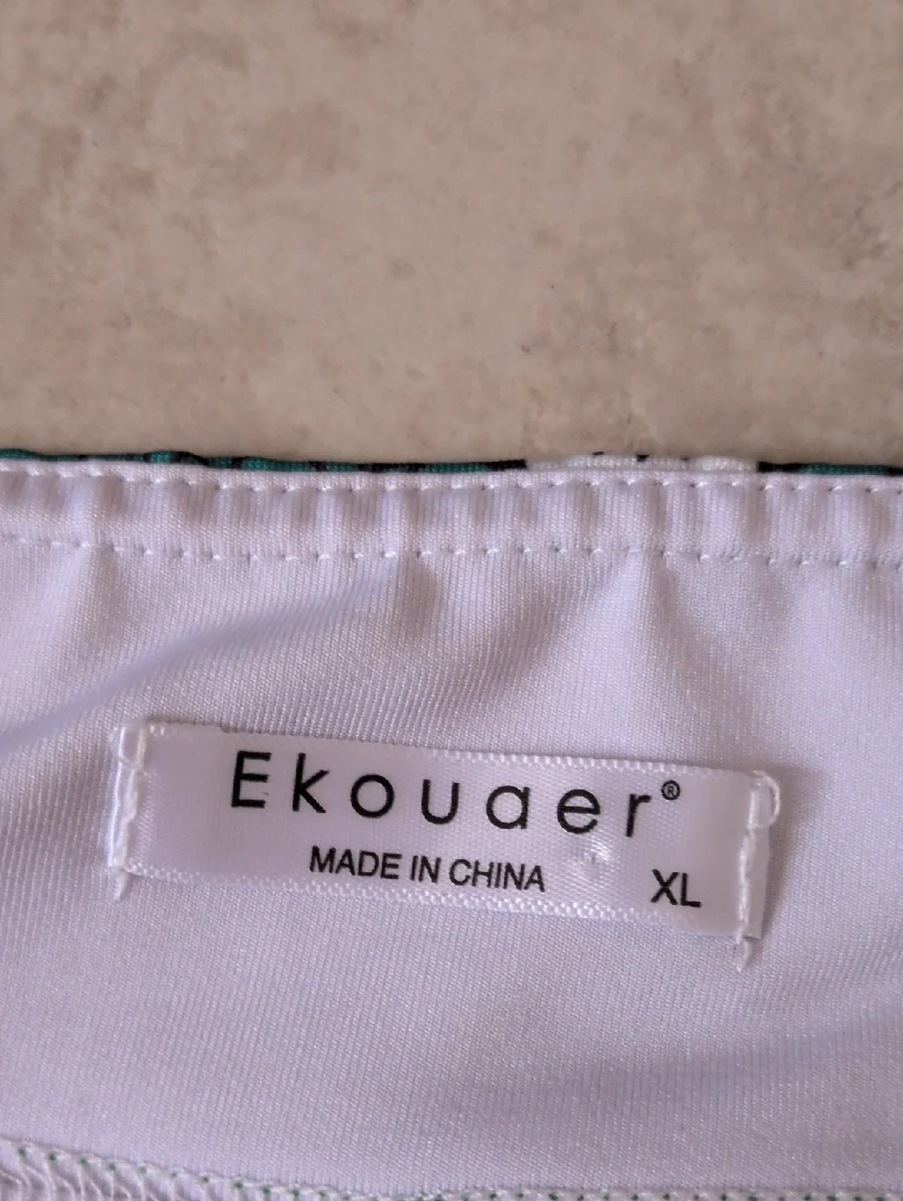 Ekouaer Green Floral Athletic Skort Size XL